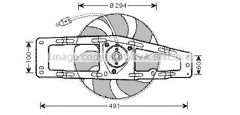 PRASCO RT7535 Fan, radiator
